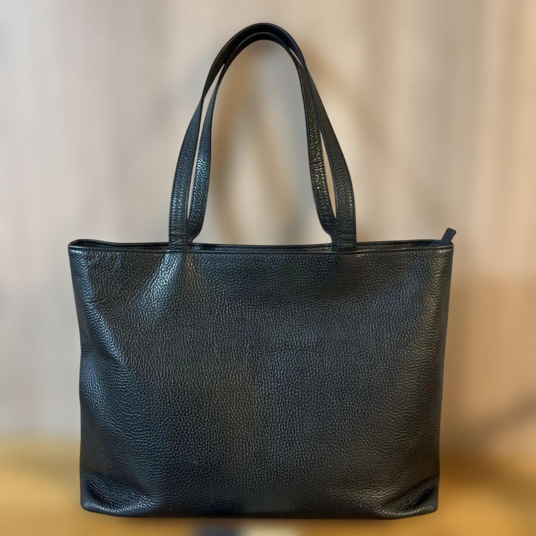 【1/4までセール中】HushTug ハッシュタグ レザートート ブラック