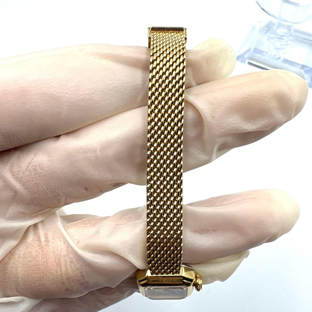 【超美品】CITIZEN 新品電池　kii ゴールド　ミニ時計 オクタゴン