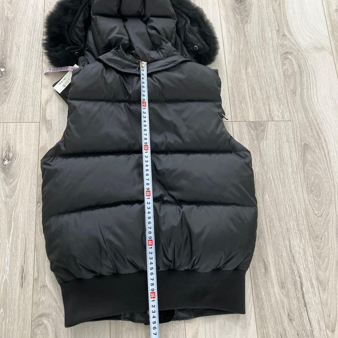 クリーニング済み2回着COACHダウンベスト【XS】検黒'