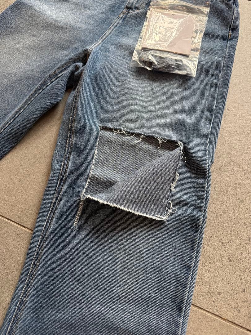 Rokh ロク ダメージ フレア デニムパンツ 未使用