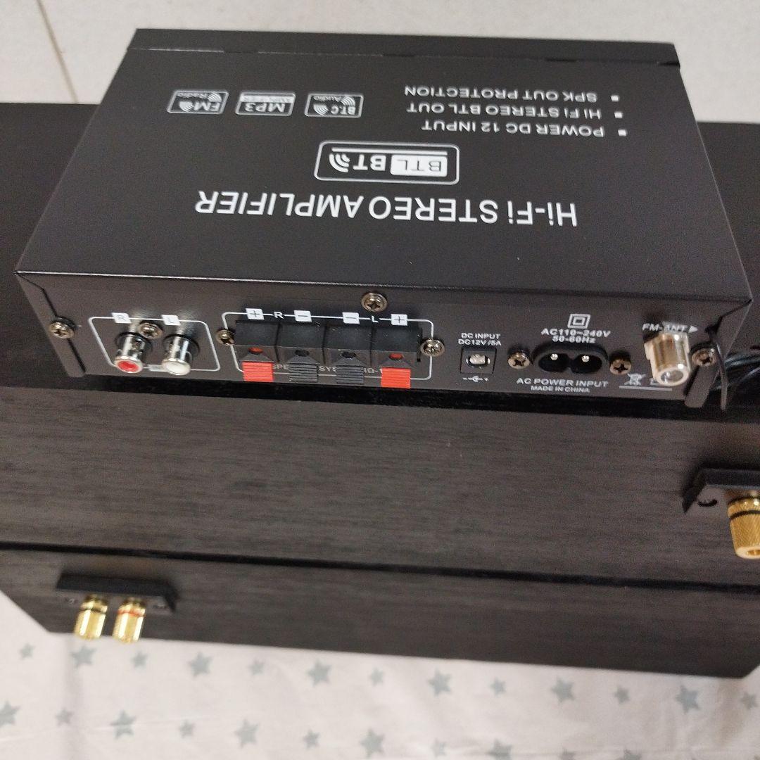 4インチ2way 新設計ロ―ド2ホ―ンスピーカ―、Bluetoothアンプ FM