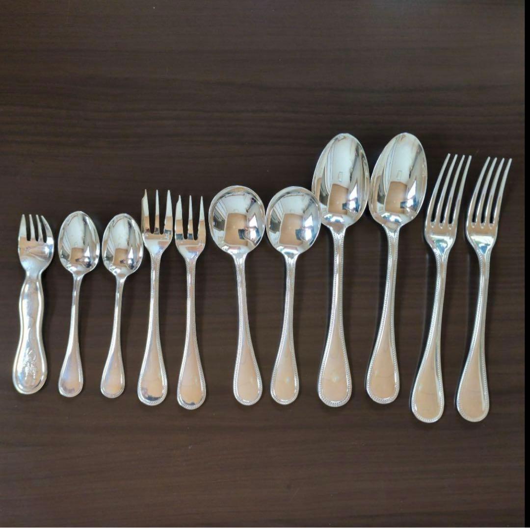 高級銀器　Christofle パール　カトラリーセット 10本