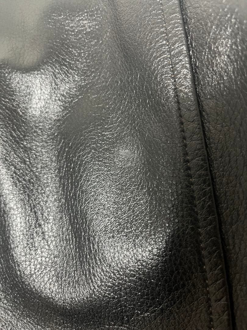 【KAMIYA】Leather Coach Jacket Black / S