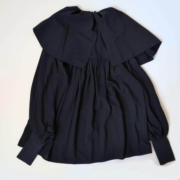 ENFOLD エンフォルド ウェーブカラー プルオーバー ネイビー 38