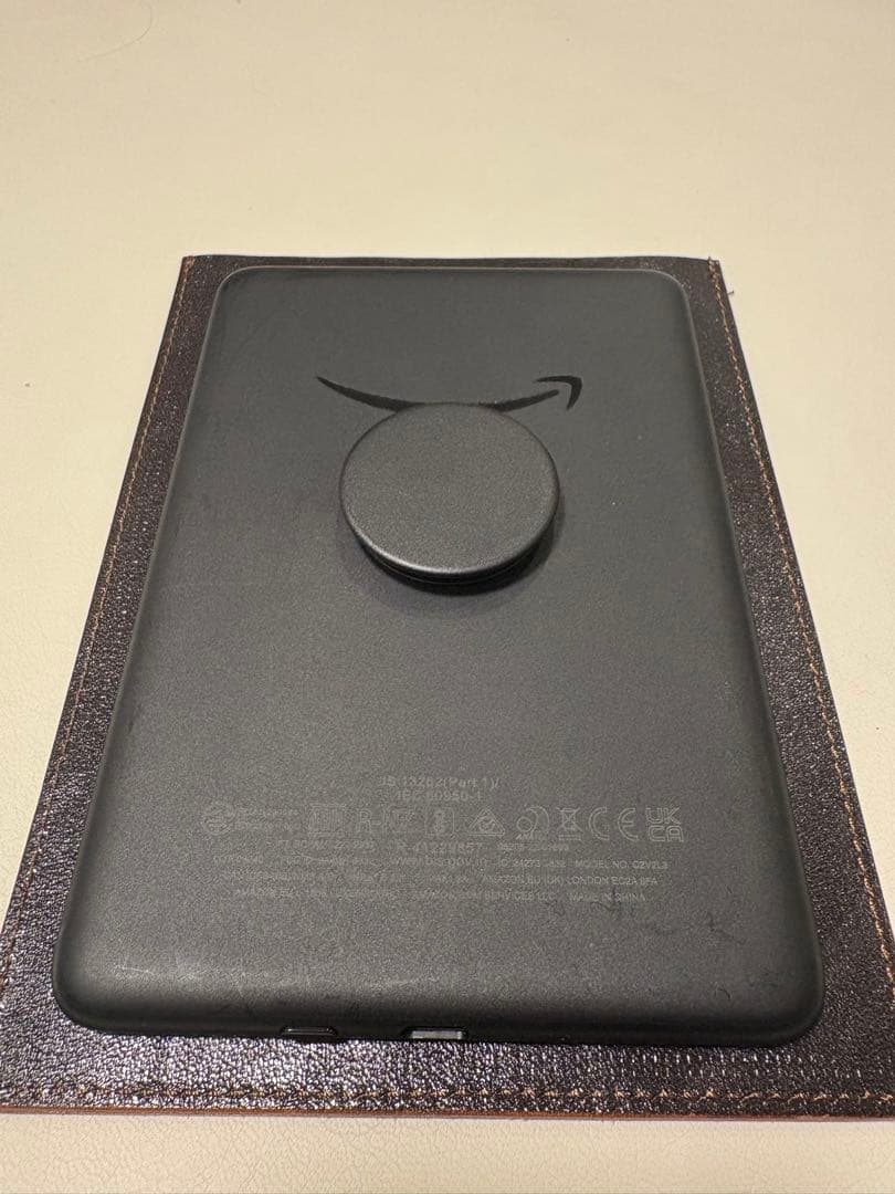 Kindle 無印 11世代 16GB レザーケース ポップソケッツ付き