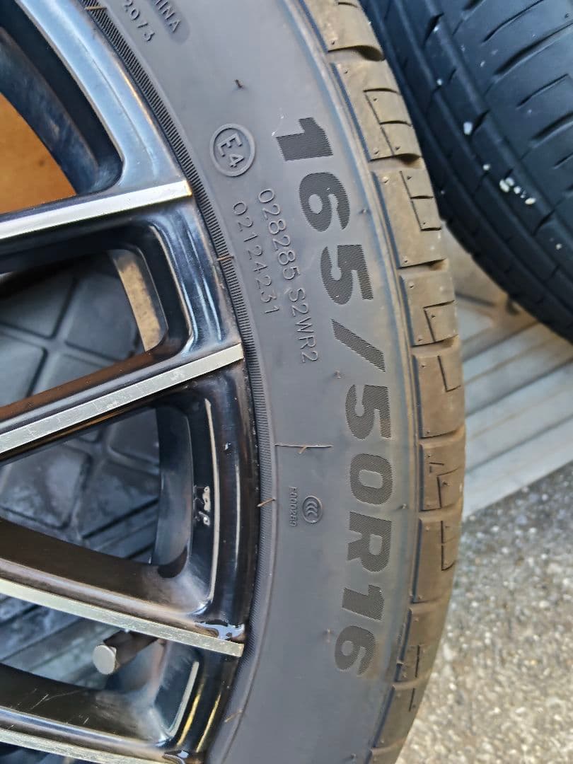 165/50R16　5J　ミネルバタイヤ、ホイールセット　手渡しのみ