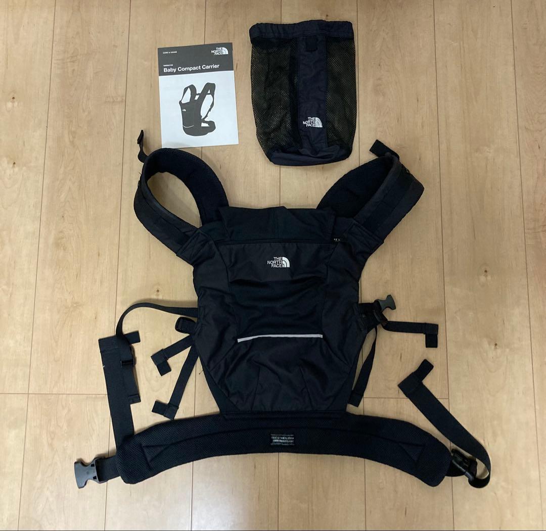 ノースフェイス ベビーコンパクトキャリア 抱っこひも NMB82150 黒 中古