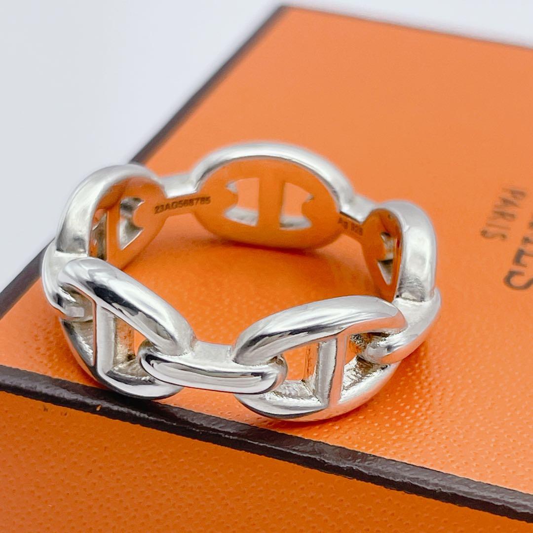 HERMES アンシェネ　リング　#58 シェーヌダンクル