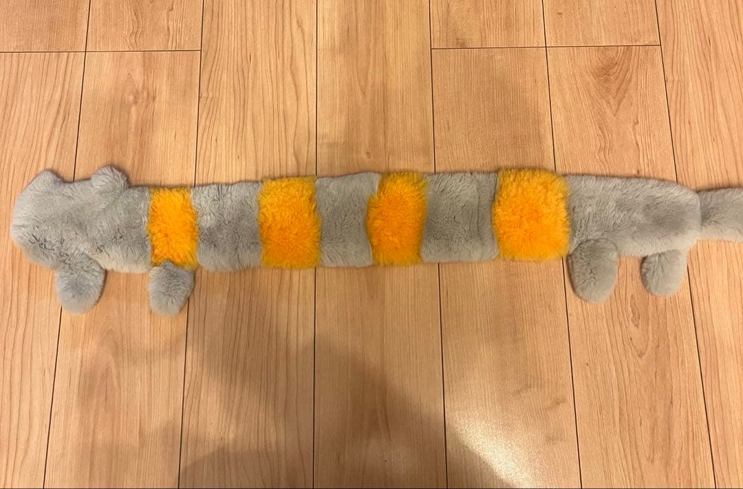 【最終値下げ】ツモリチサト　カシミヤ、ラビットファー　ティペット　ネコモチーフ