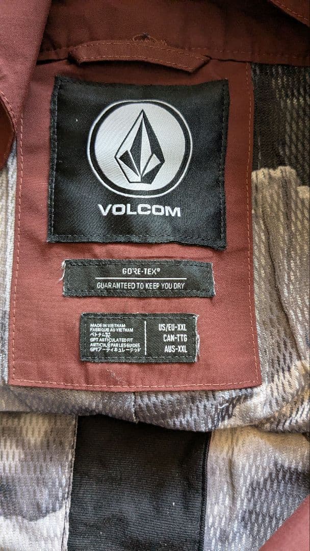 Volcom Gore-Tex スノーボードウェア ビブパンツXXL
