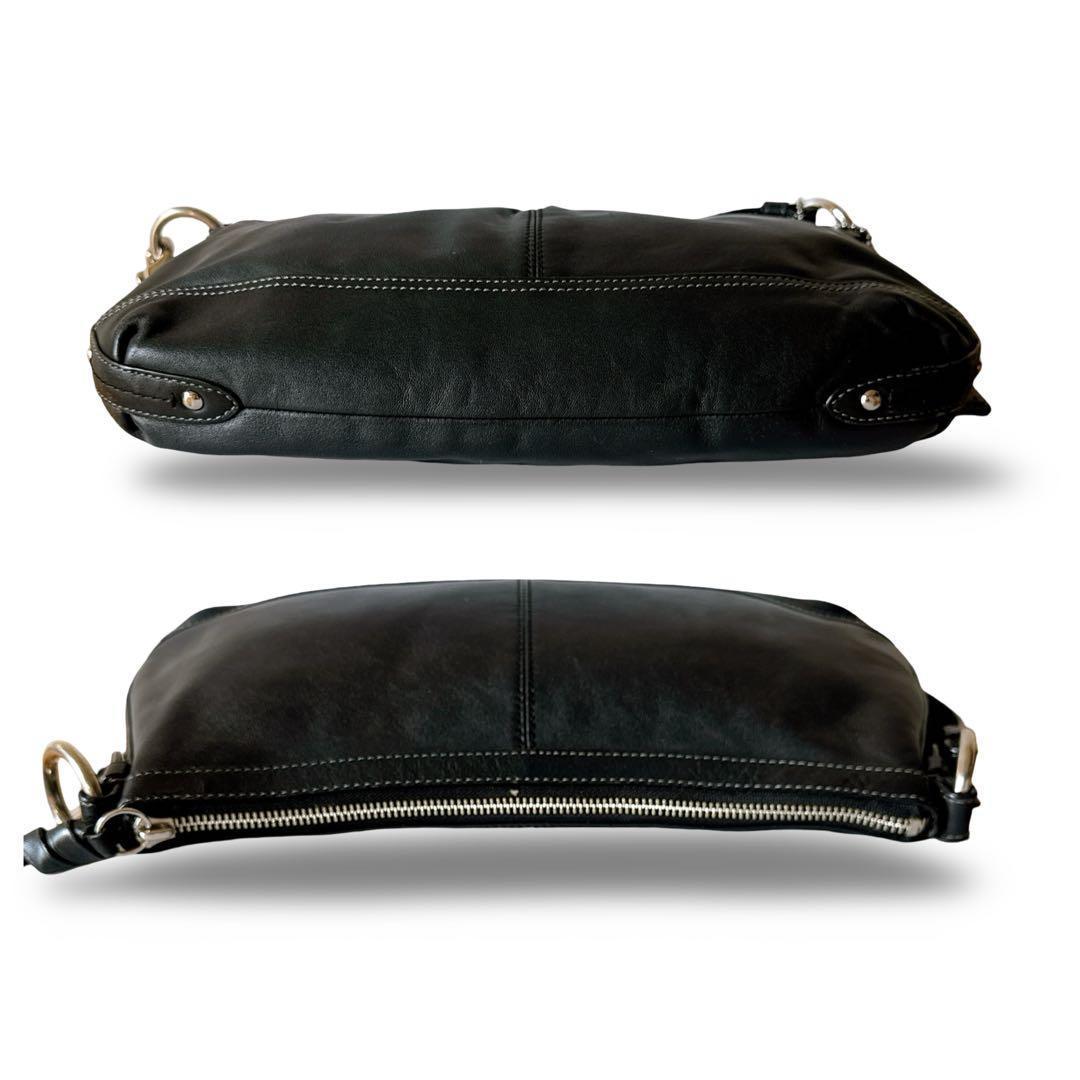 【美品】COACH コーチ ショルダーバッグ レザー 黒