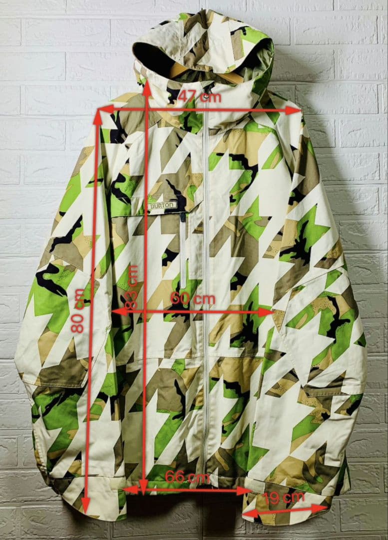 [美品] BURTON XL 迷彩柄 スノーボードウェア
