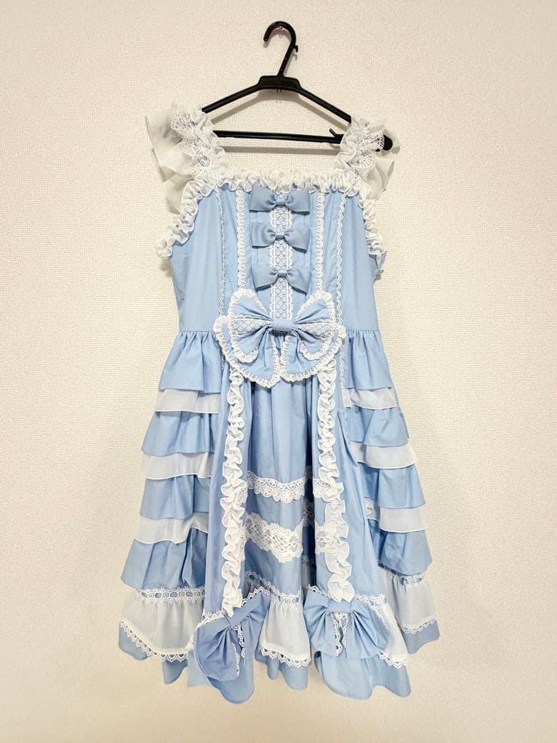 AND ROMEO♡豪華絢爛ジャンパースカート♡サックス♡2024年夏限定カラー