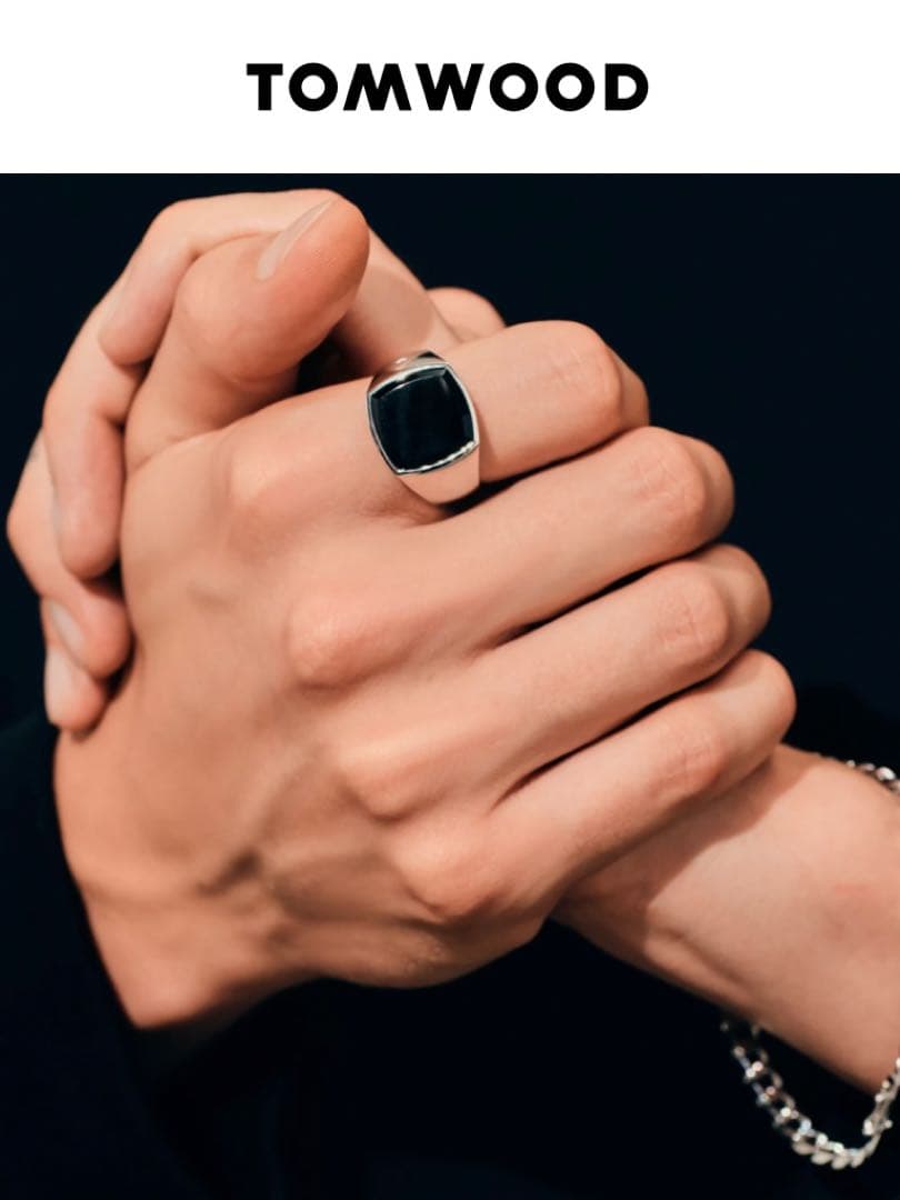 TOMWOOD Cushion Polished Black Onyx オニキス