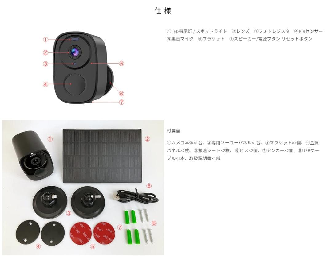 未使用　relicaG3 防犯カメラ ブラック