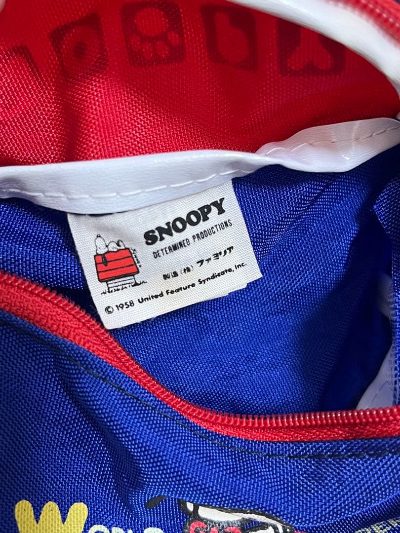 ファミリア　スヌーピー peanuts ミニウエストポーチ昭和レトロ　美品