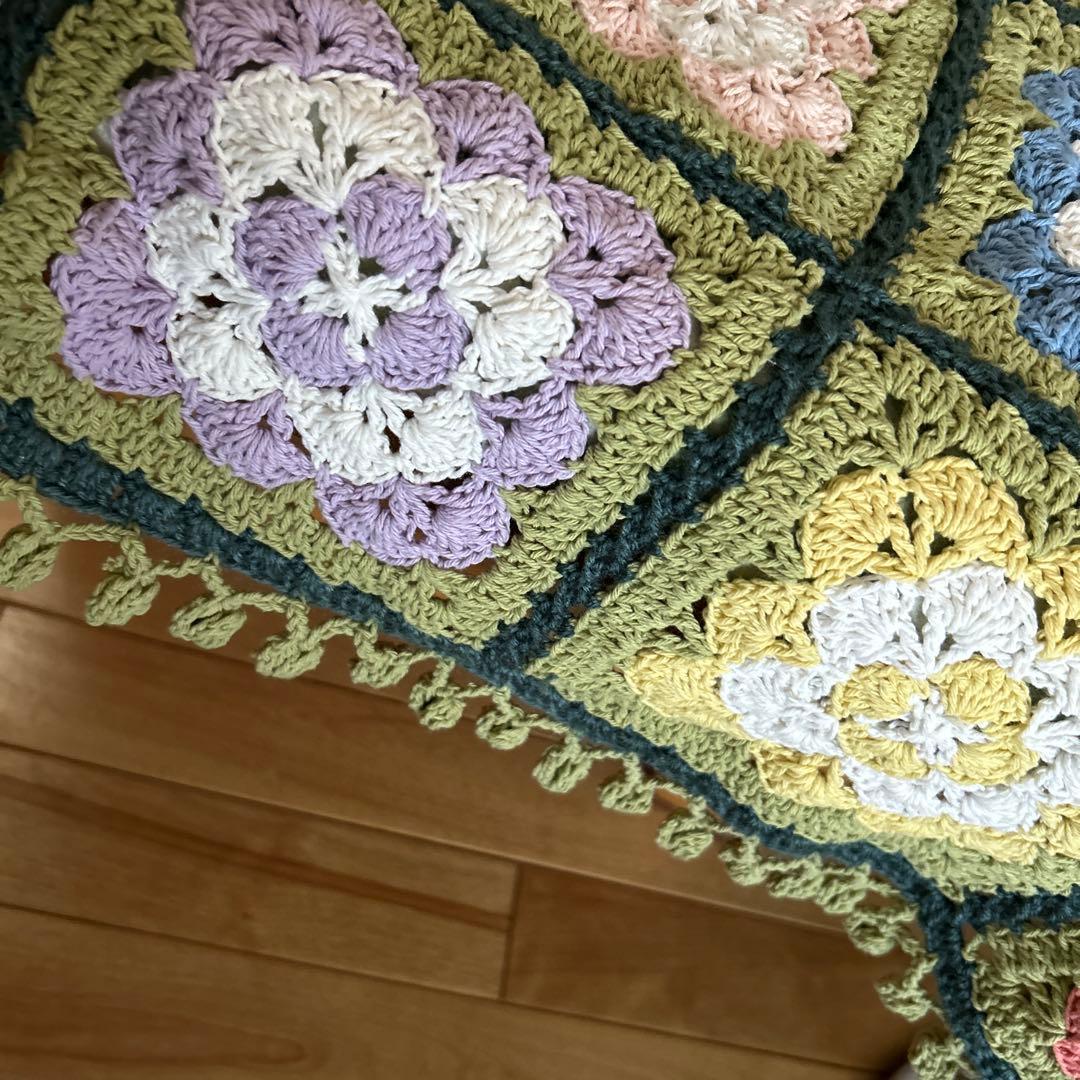 手編み　♡マルチカバー♡