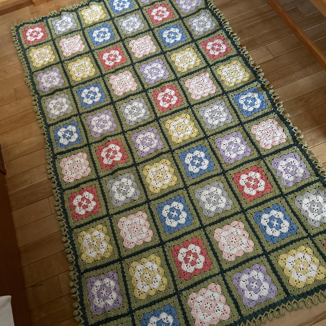 手編み　♡マルチカバー♡