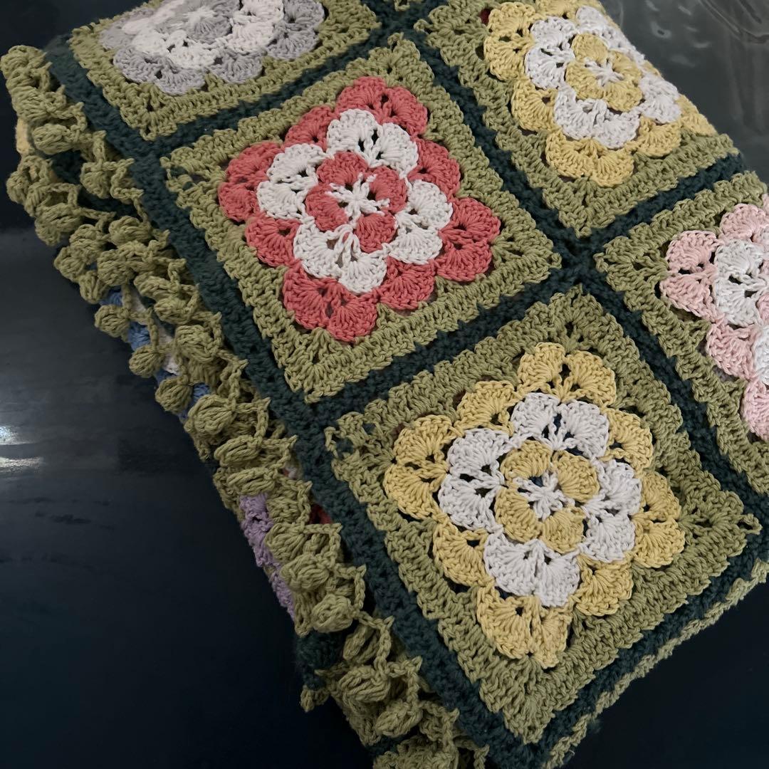 手編み　♡マルチカバー♡