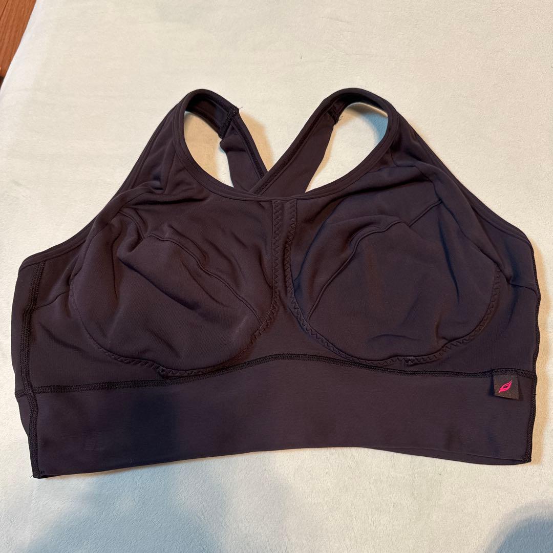 クロスバック スポーツブラ 黒