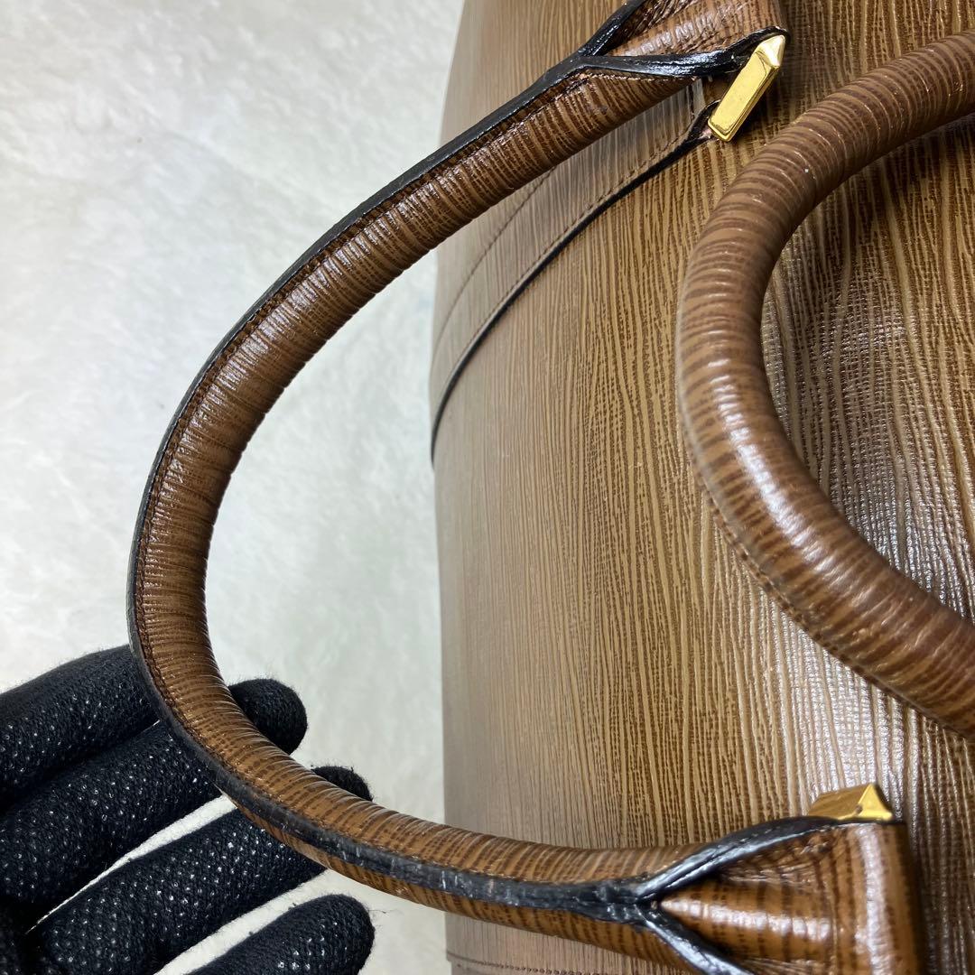 VERSACE✨サンバースト オールレザー 本革 2way ボストンバッグ