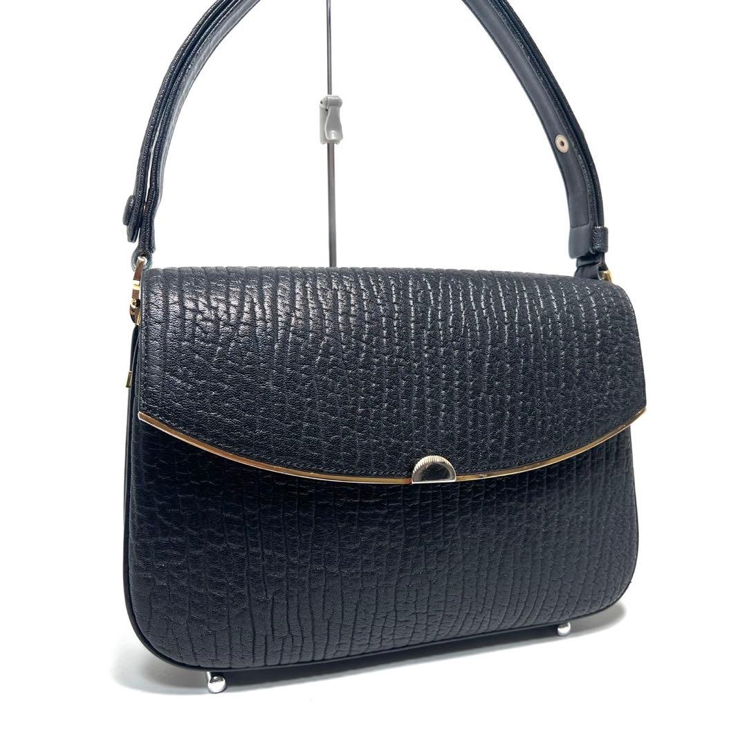 【美品】SEAL SKIN シールスキン/アザラシ革/2way/ハンドバッグ