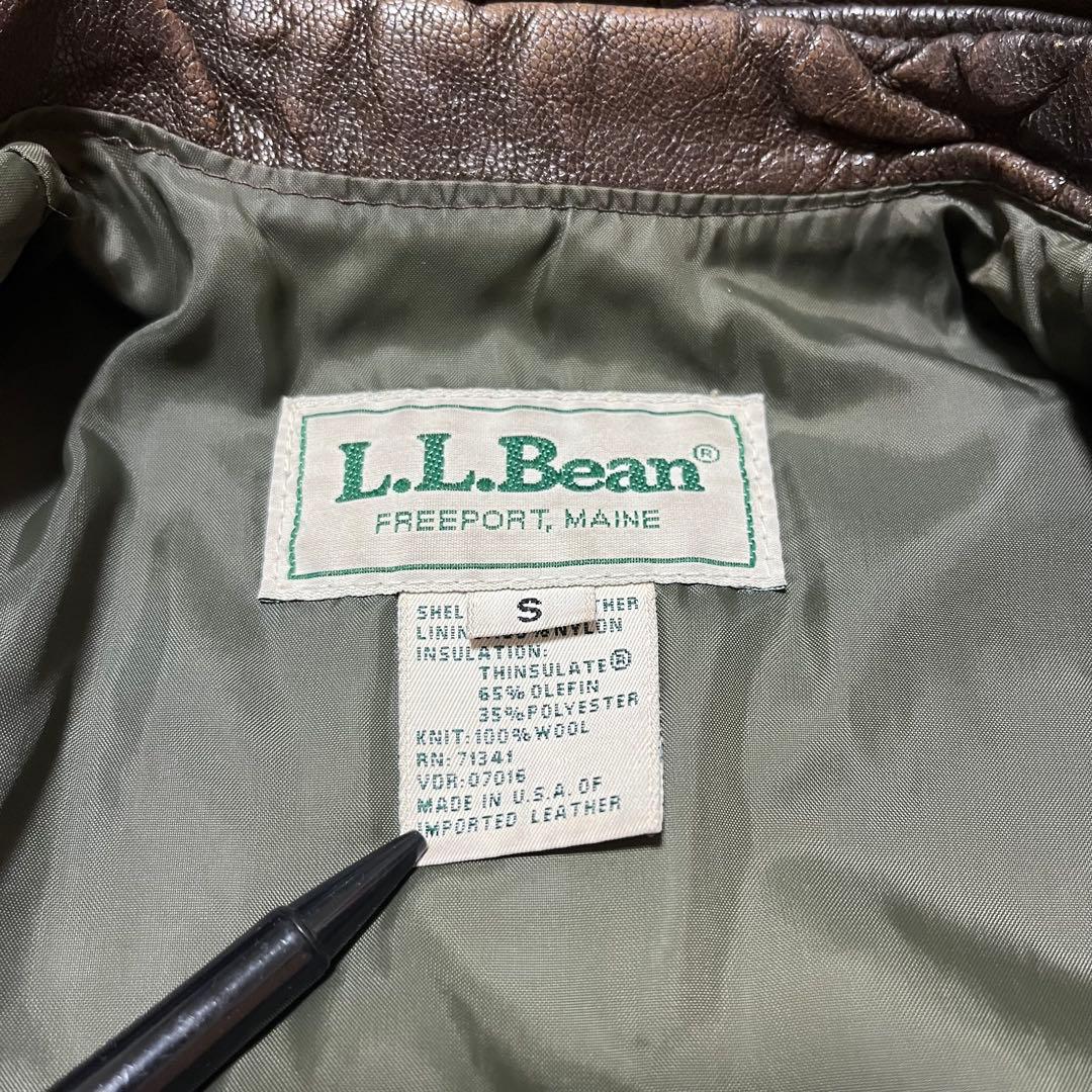 90s L.L.Bean A2 フライトジャケット USA製 ダークブラウン
