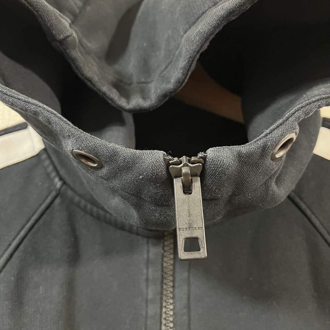 バーバリー　BURBERRY　ラインパーカー　Sサイズ　ブラック