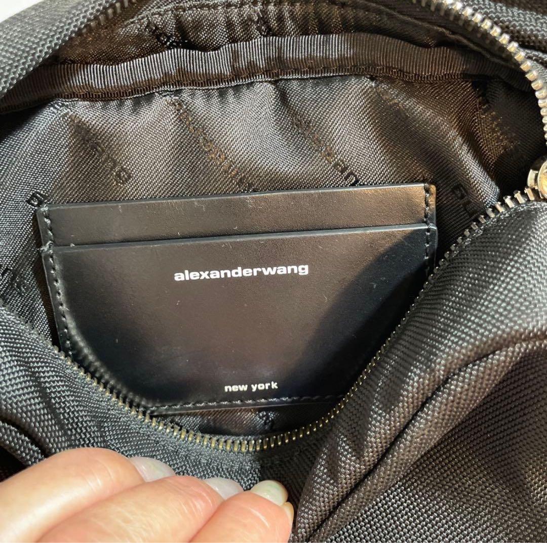 Alexander Wang ロゴバックル ショルダーバッグ　ブラック