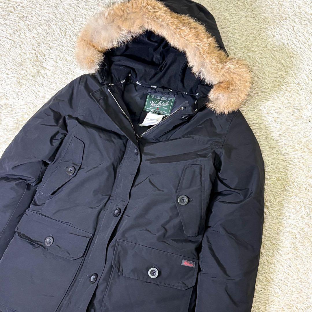 【極美品】ウールリッチ アークティックパーカー ダウンジャケット チェック S