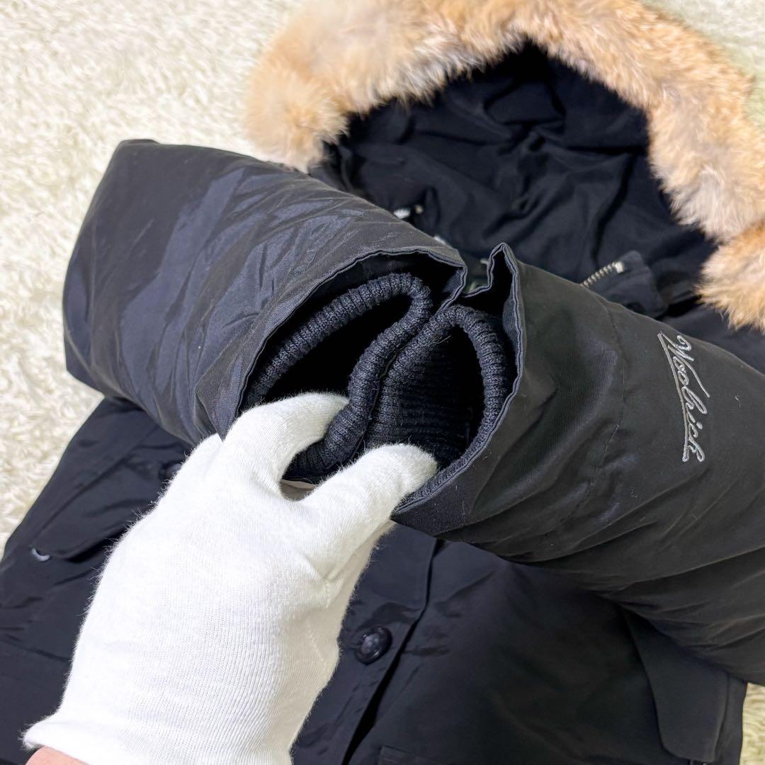 【極美品】ウールリッチ アークティックパーカー ダウンジャケット チェック S