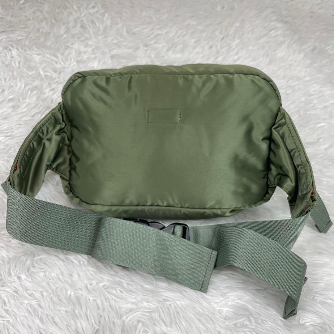 超極美品✨PORTER✨タンカー✨ウエストボディバッグ✨希少人気カラー✨カーキ緑