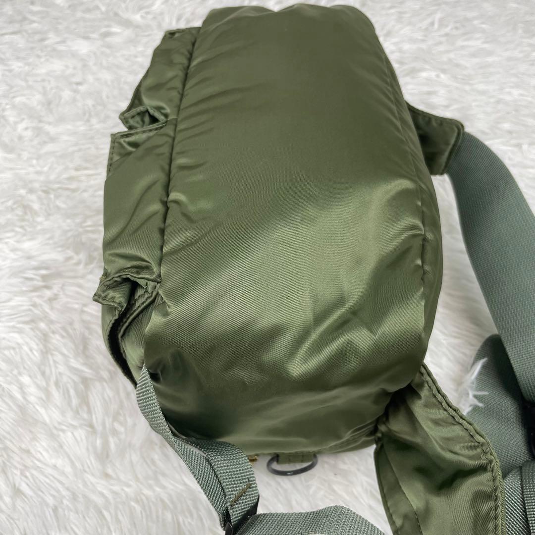 超極美品✨PORTER✨タンカー✨ウエストボディバッグ✨希少人気カラー✨カーキ緑