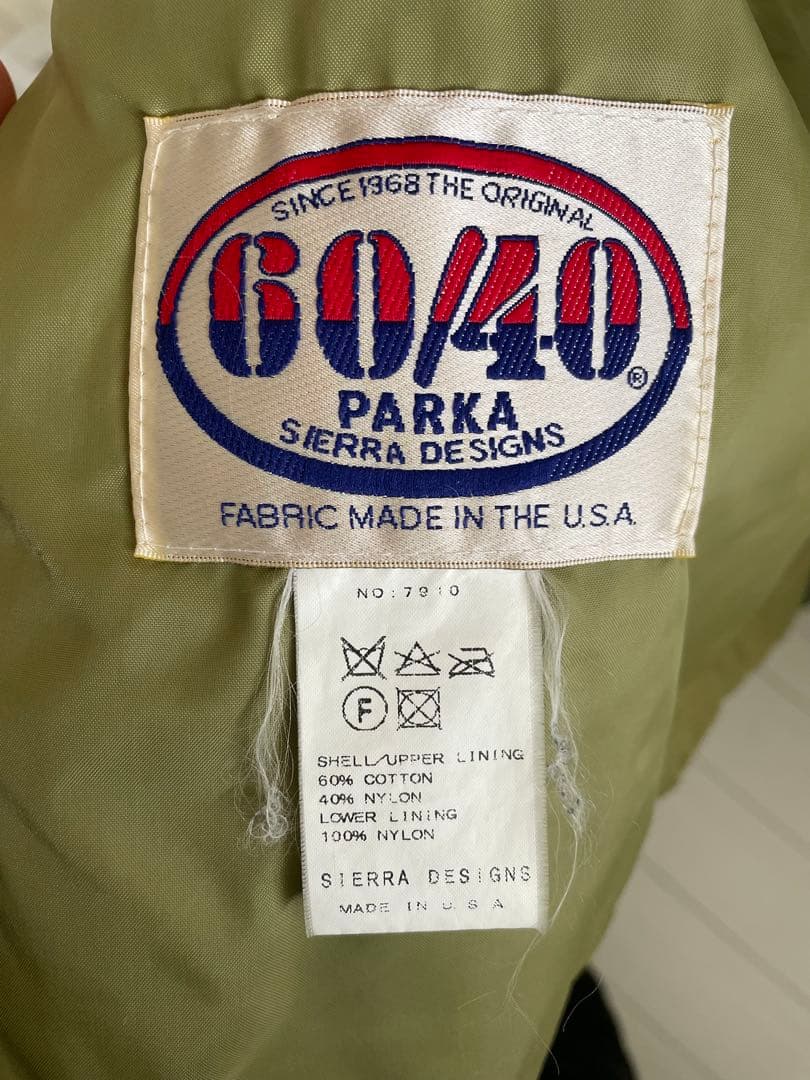 シエラデザイン　シェラデザイン　マウンテンパーカー　アメリカ製　60/40クロス