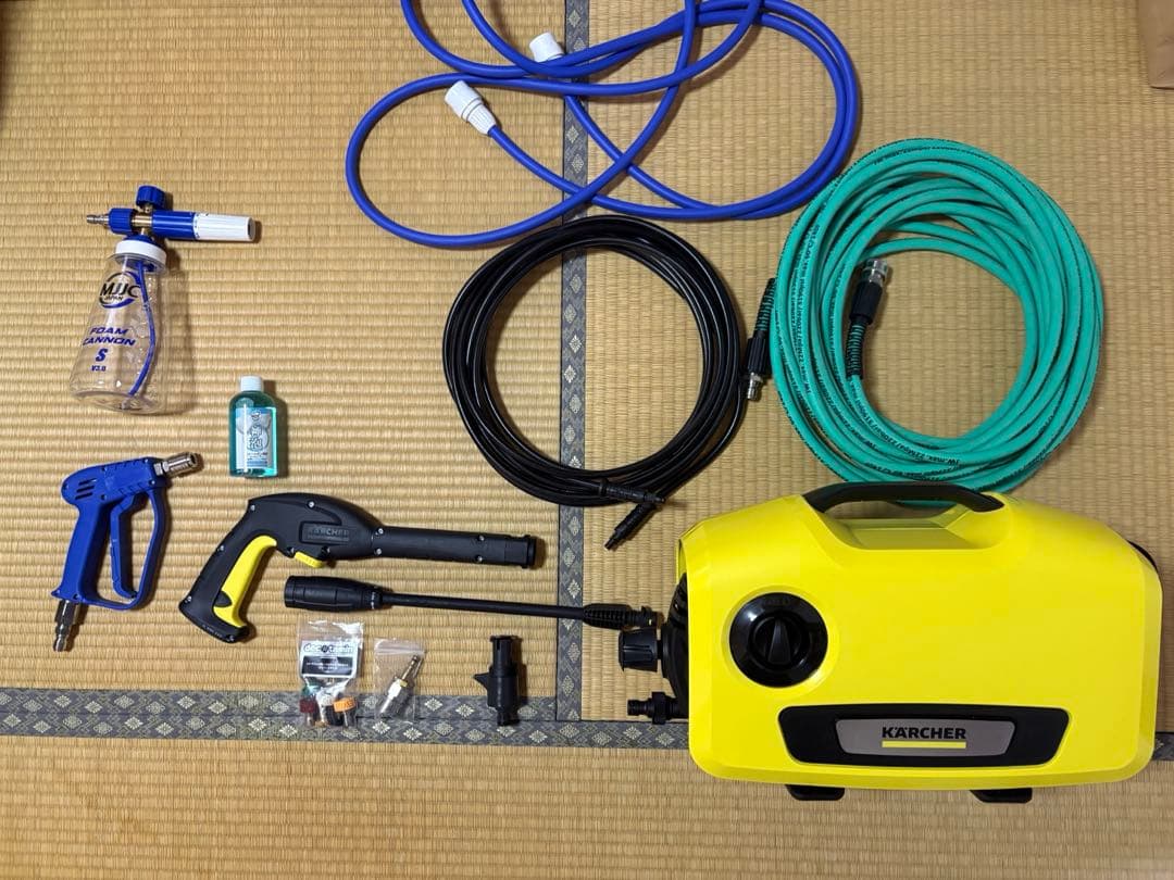 ケルヒャーK2サイレント　MJJCフォームガン　洗車セット