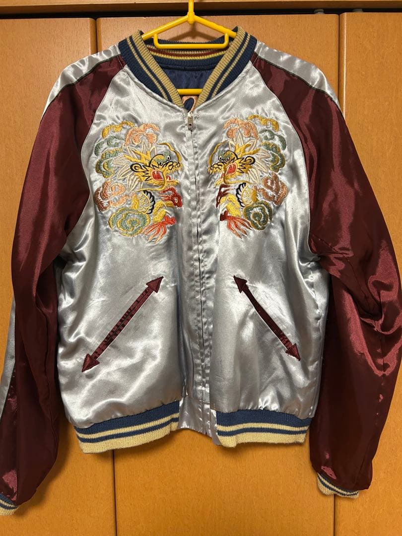 Mサイズ 東洋 刺繍入りスカジャン ALOHA HAWAII 古着