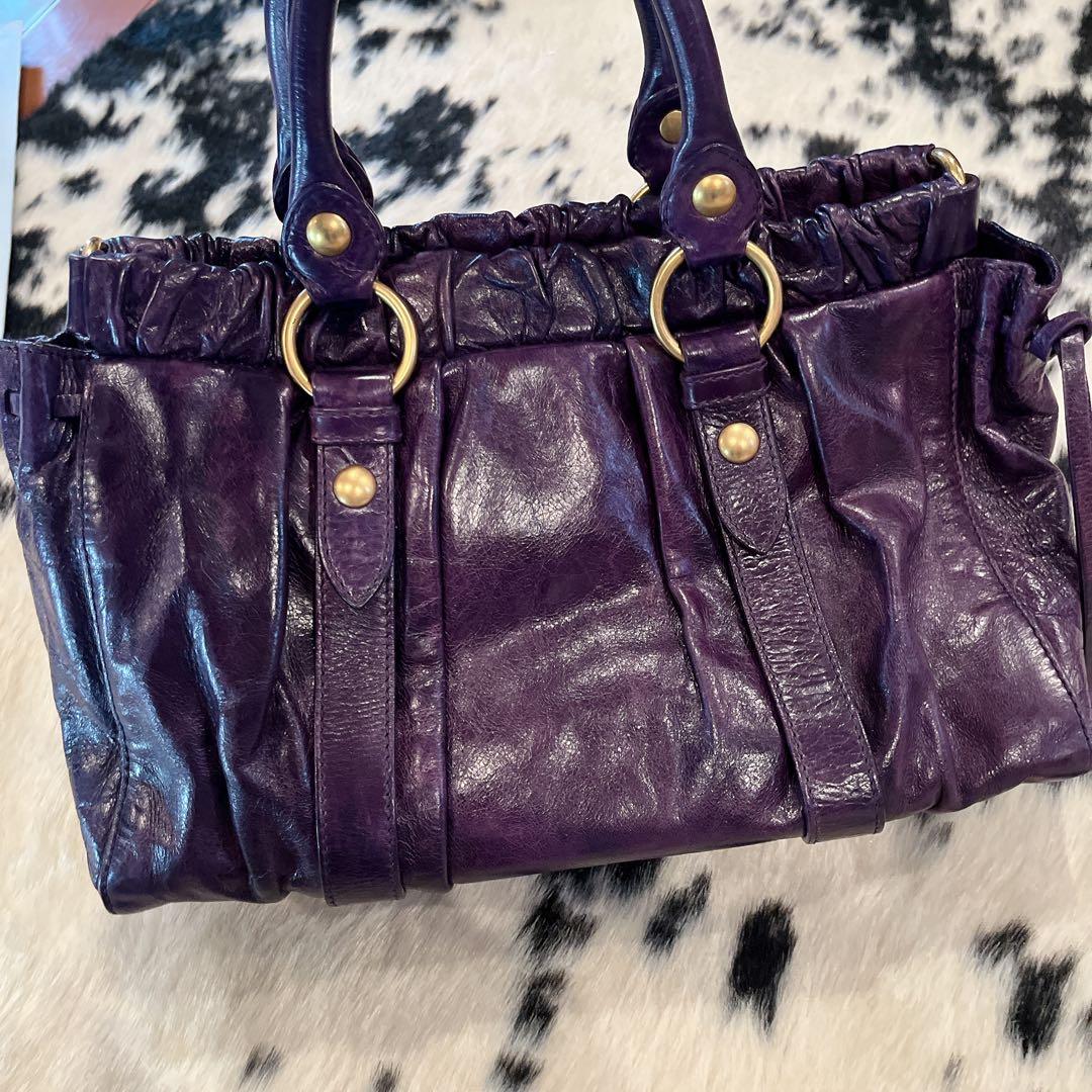 超美品 miumiu ハンドバッグ ショルダーバッグ