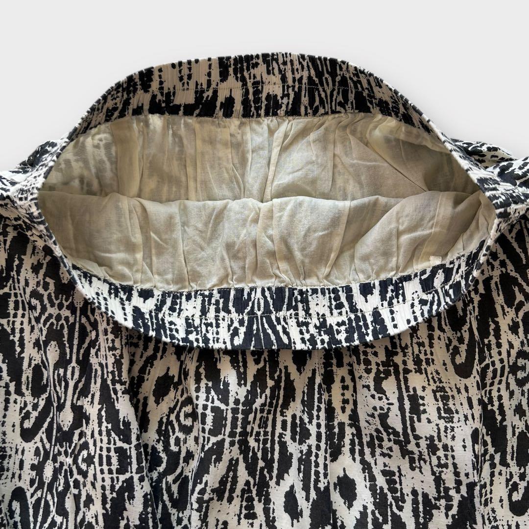 たまごジャーナルスタンダード　インドコットン　綿　フレアスカート　総柄