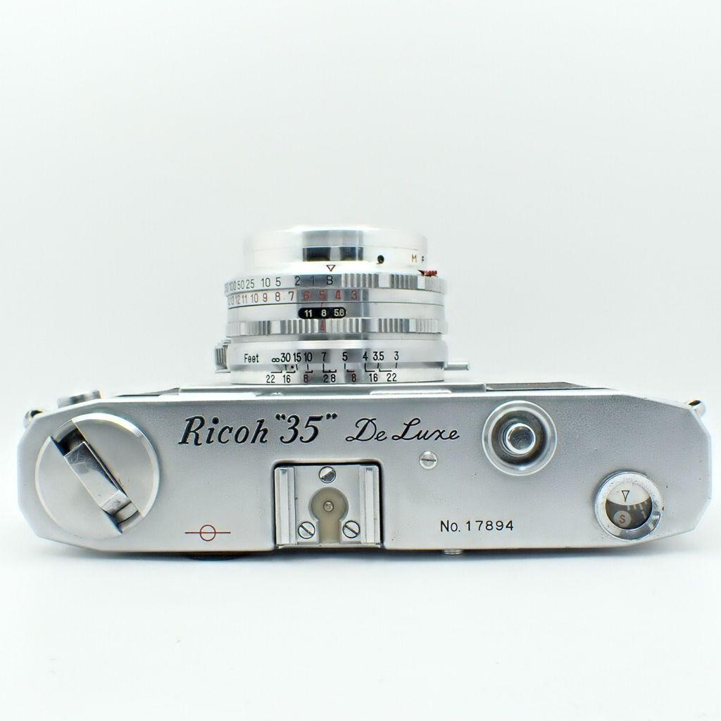 【動作確認済】RICOH 35 Deluxe 純正フード&キャップ付き