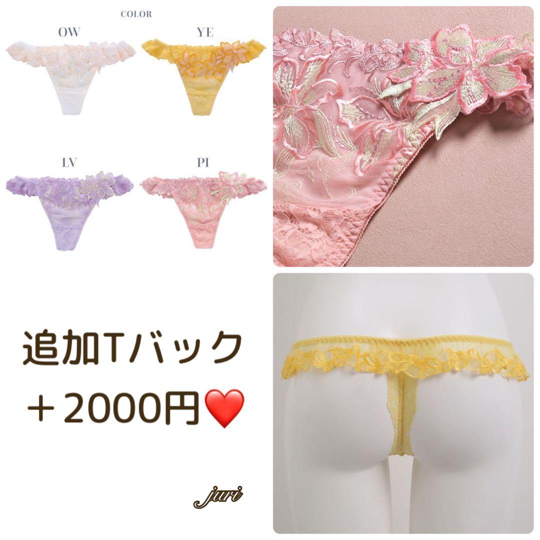 専用❤️高級刺繍❤豪華❤️4色展開✨️上下セット❤️Tバックレース❤️