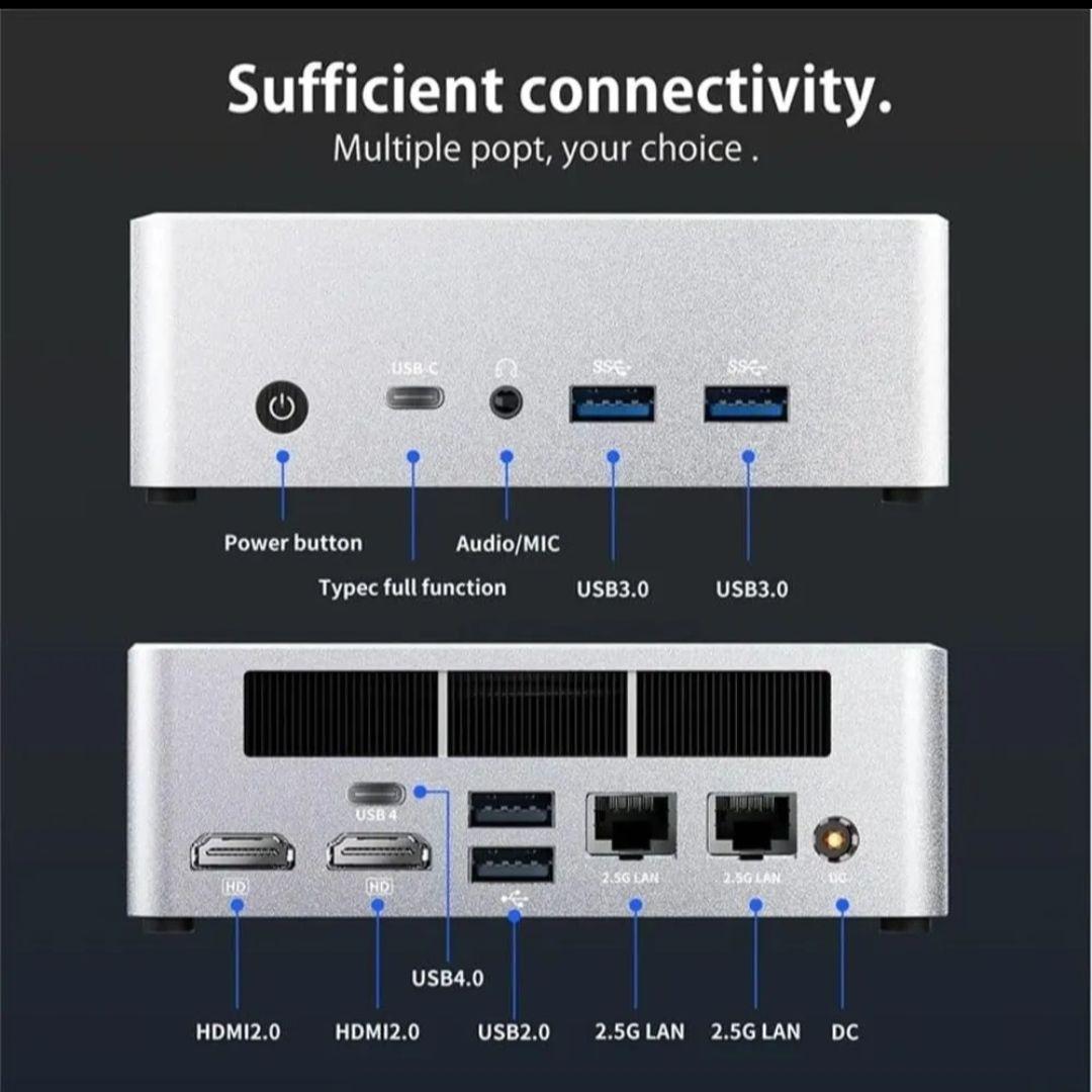 AMD Ryzen7 8845HS ベアボーンキット ミニPC