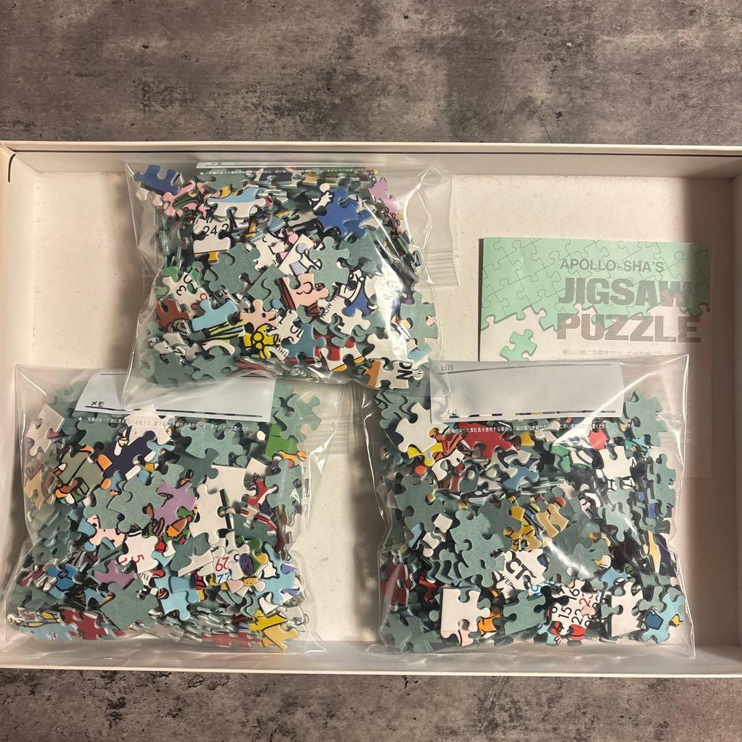 アポロ社 スヌーピー 1000ピース ジグソーパズル1989年カレンダー