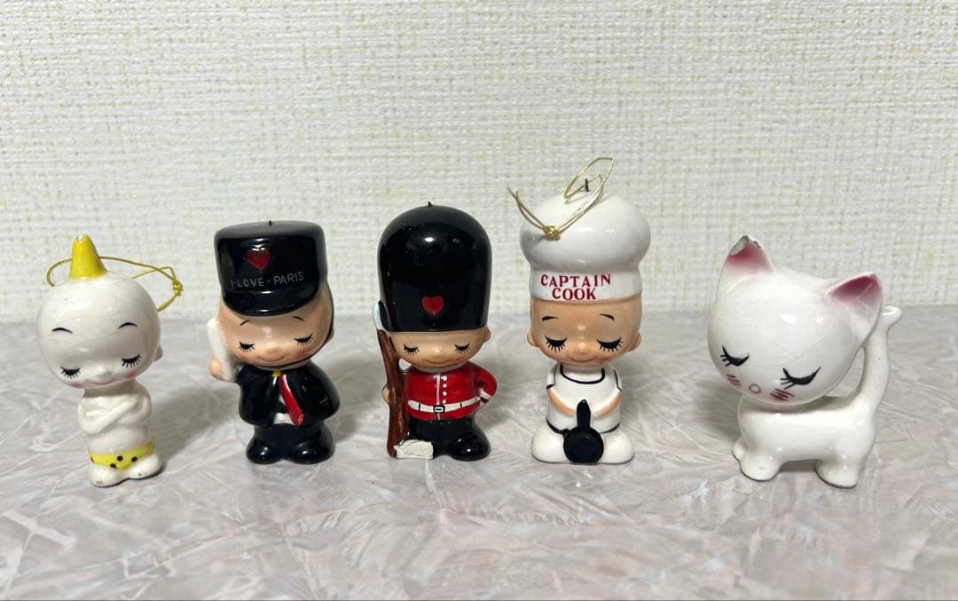 内藤ルネ レトロ陶器人形セット