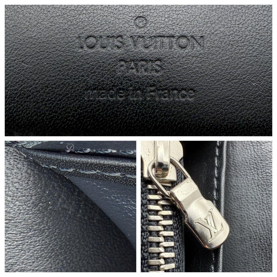 【ルイ ヴィトン】ダミエ ポルトフォイユ ブラザ 二つ折財布 長財布