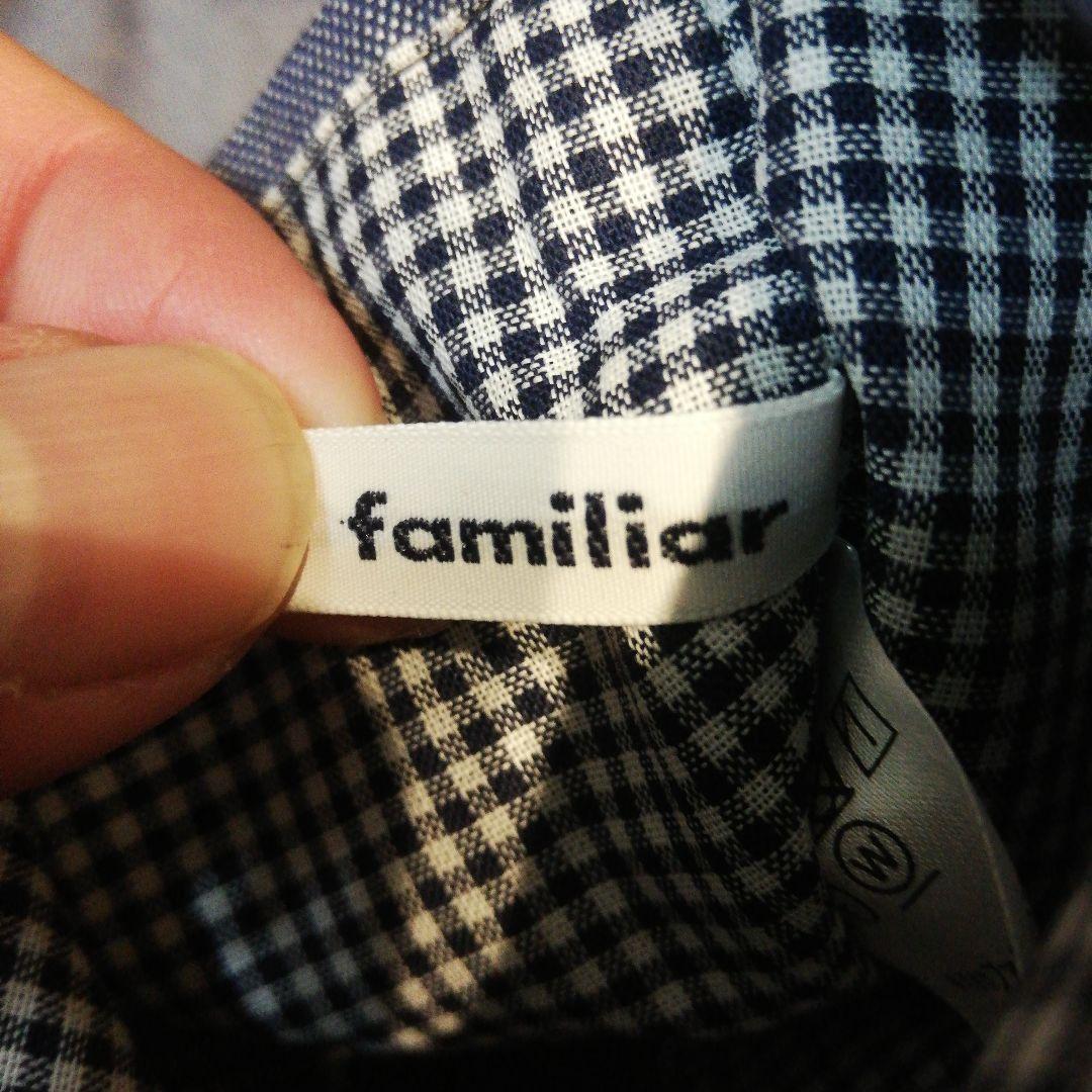 familiar 手提げバッグ 女の子とクマ