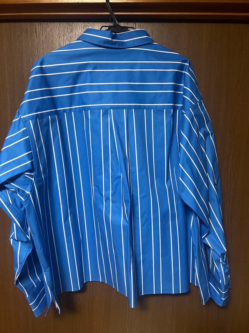 carorie BIG STRIPE SHIRT BLUE Lサイズ