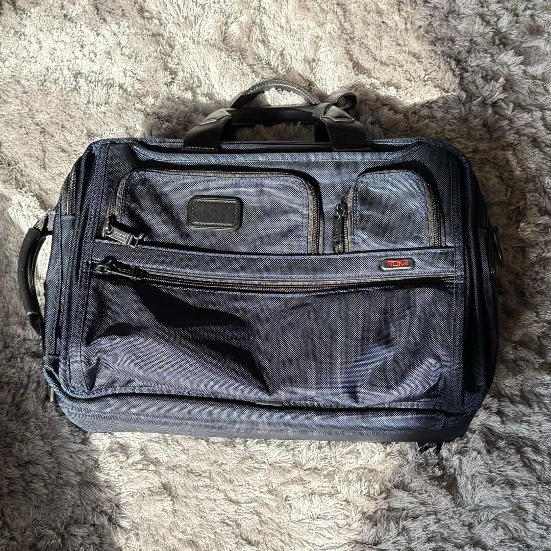 【美品】TUMI ビジネスバッグ ネイビー