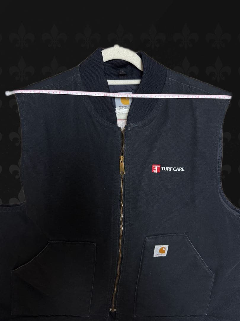 美品Carhartt ダックベスト ブラックTurf Care Toro コラボ