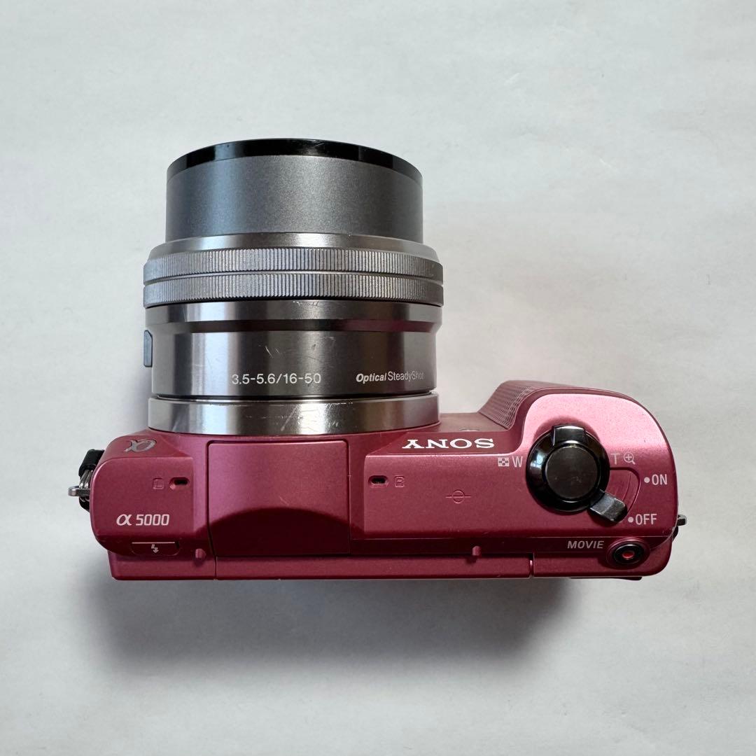 【ジャンク】SONY ミラーレス一眼カメラ α5000 ピンク