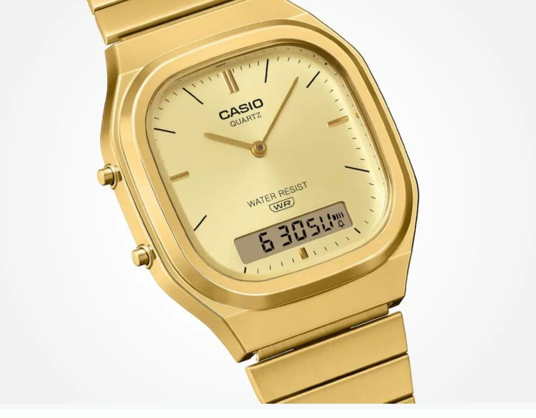 CASIO ゴールド aq-240e-9ajf